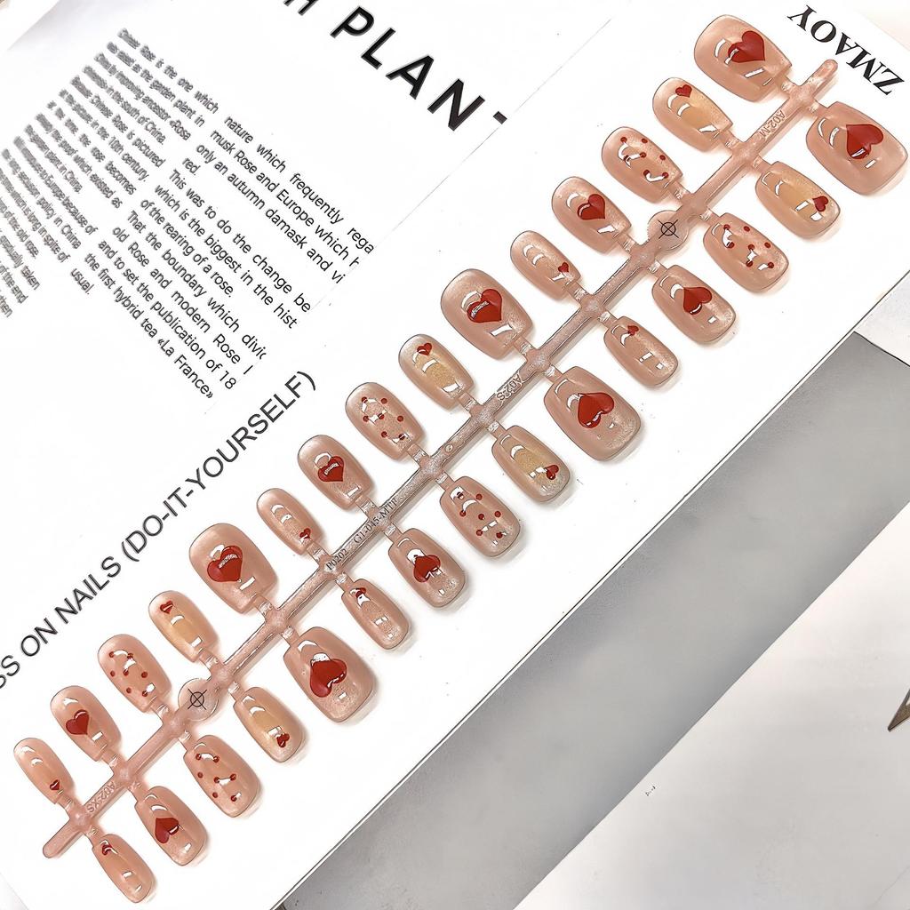 Cartoon Multi-Pattern High-Quality Wearable Nail Tips for Professional & Commute Style Manicure