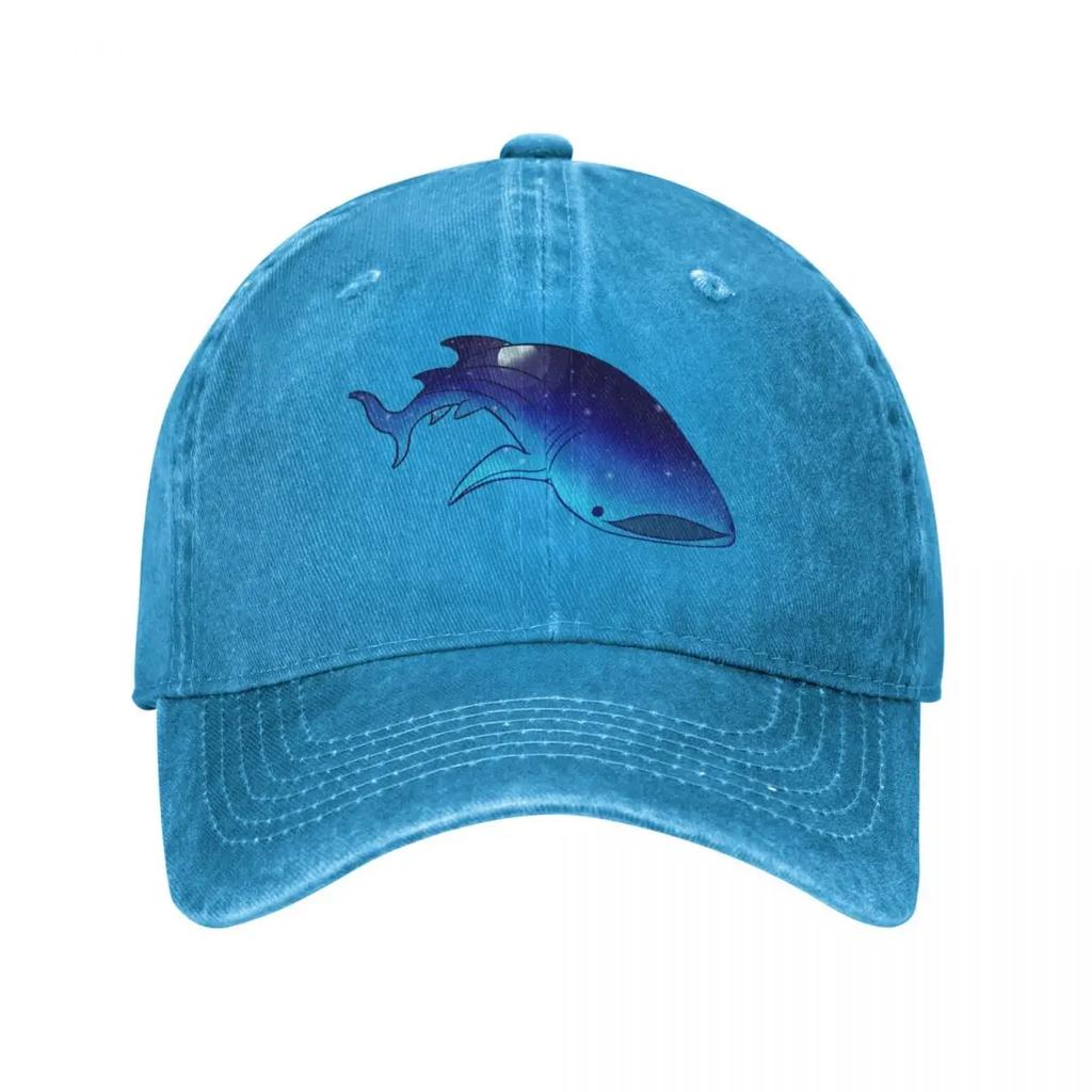 Night Sky Whale Shark Baseball Cap Fashionable Dad Hat Luxury Unisex Cap Golf Hat Unisex Hats Unisex Womens