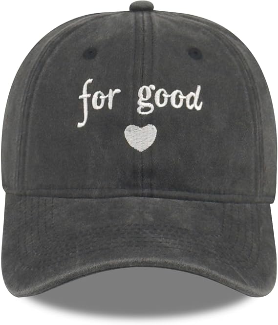 Funny Embroidered Baseball Cap for Men Women, Adjustable Cotton Trucker Hat, Classic Sport Dad Hat Unisex Gifts черный бин