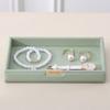 Nordic Desktop Storage Tray Leather Decorative Vanity Tray Watch Holder Perfume Tray  Bedroom