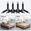 4pcs Triangle Bed Sheet Holder Adjustable Elastic Mattress Cover Corner Holder Clip Bed Gripper Suspender Fasteners Fixing Strap