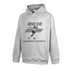 RHUDE Sweat à capuche en coton épais à imprimé graphique pour homme Décontracté Coupe ample Streetwear Jeune