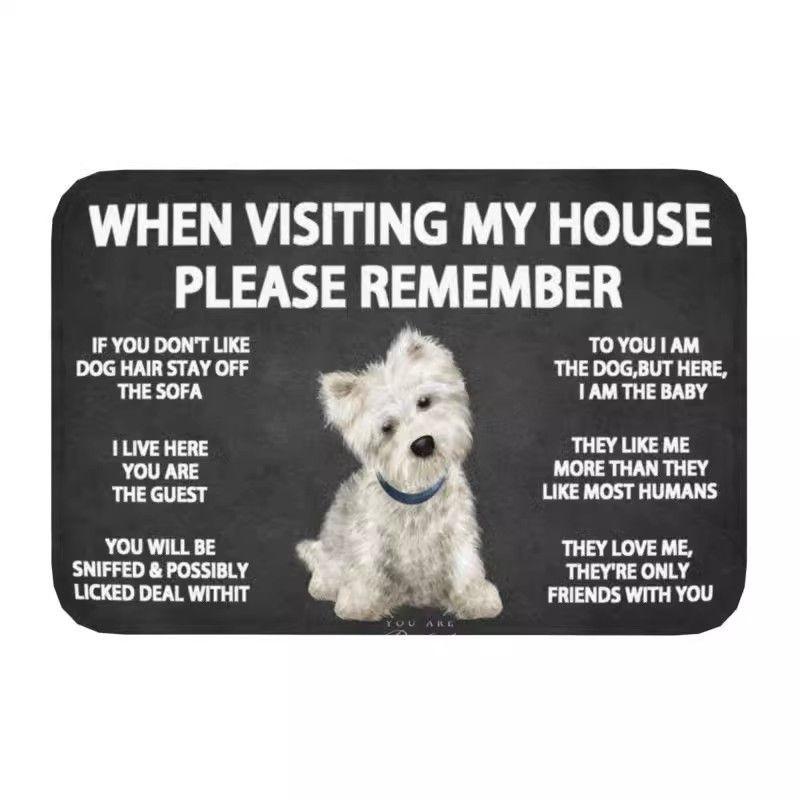 

Собаки Бігль Мультфільм Crystal Velvet Декоративний килим Домашній декоративний килимок для підлоги 40x60cm