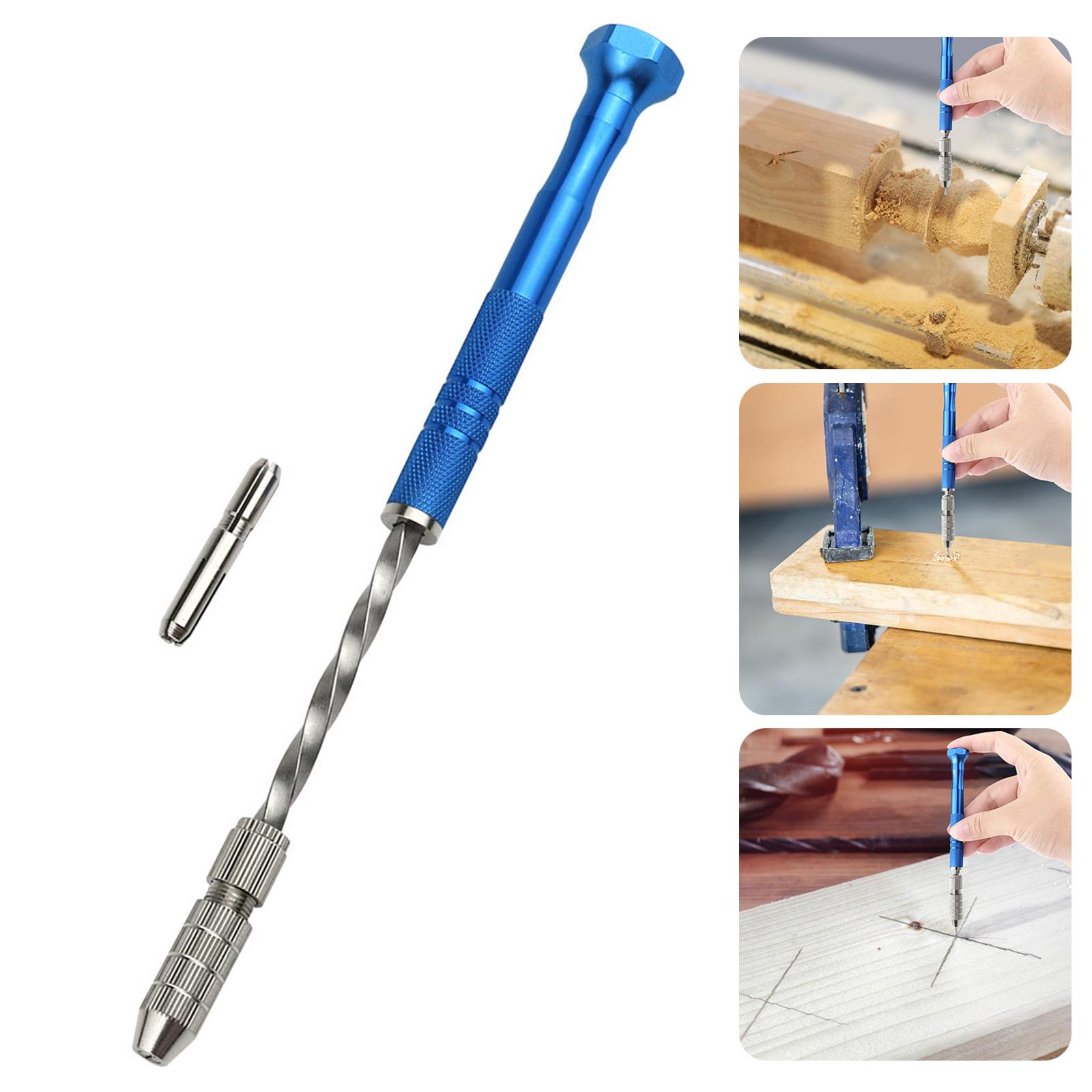 

Pin Vise Hand Drill Set Semi Automatic Spirals Hand Drill Rotary Tool Twist Drill Bits for Resin Electronics Crafting