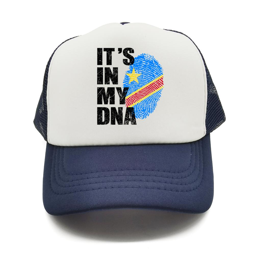 Democratic Congo Flag Trucker Hat Adjustable Mesh Baseball Cap Patriotic Congo Casual Sun Hats for Unisex Women