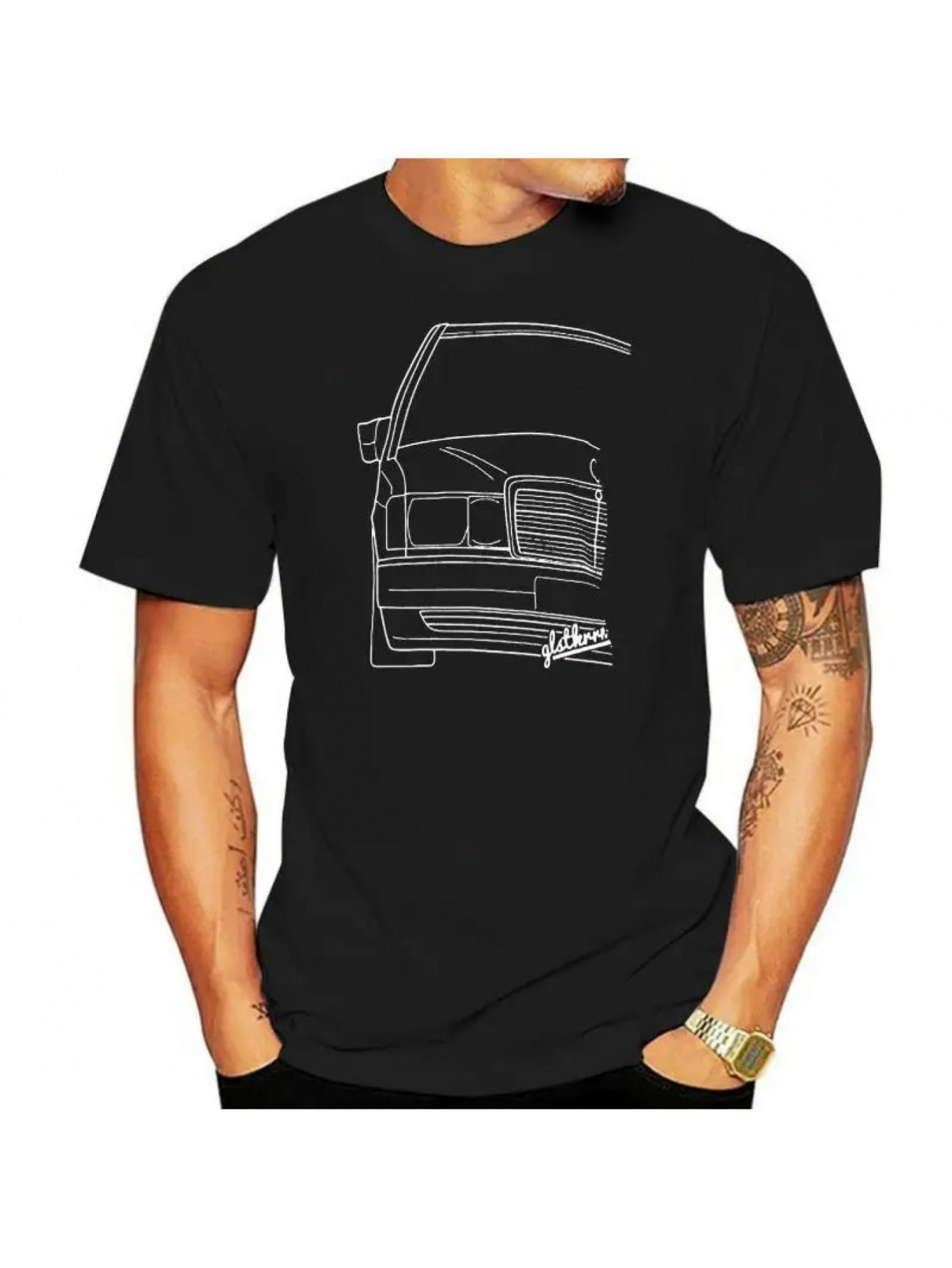 

T-Shirt y2k s W201 190E/Evo Car Black/White S