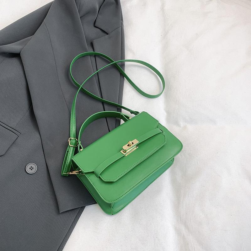 2025 spring new fashion aesthetic foreign style fashion simple fashion portable shoulder crossbody small square bag woman