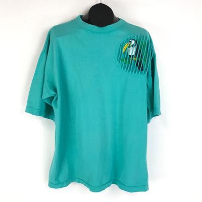 Vintage Shreds By Clark Adult Crew Neck Short Sleeve 90s Toucan Unisex T-shirt