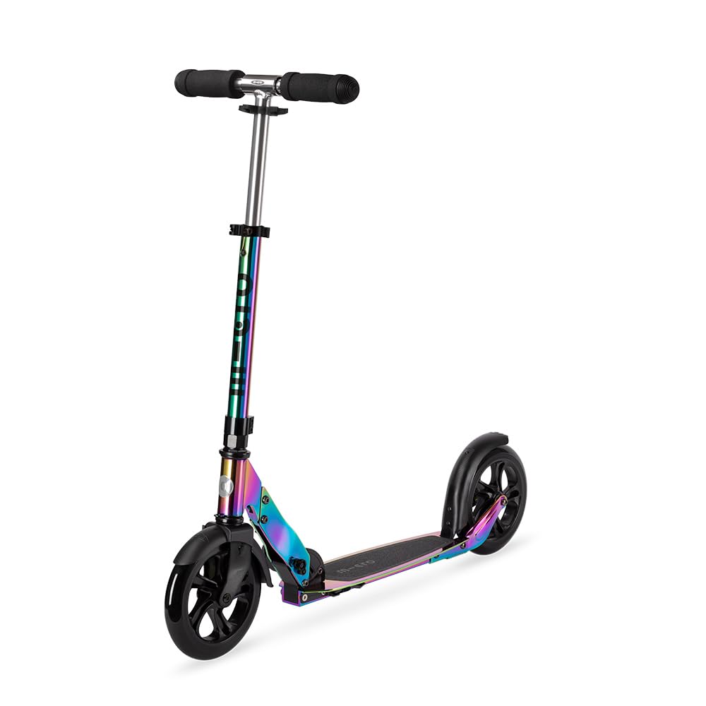 

Micro Scooter Kickboard Kick Skater Micro Classic Neochrome 2 колеса для взрослых С подставкой Складной Регулируемая высота обработки Низкий центр тяжести