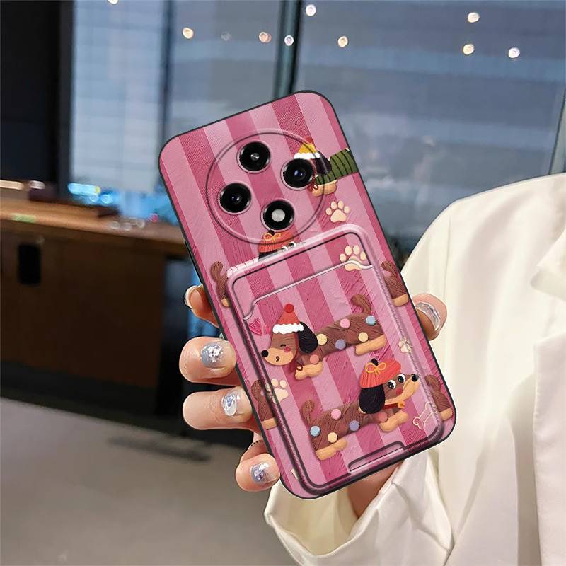 Soft Case Graffiti Phone Case For OPPO A3 Pro 5G China/F27Pro/F27PRO+ Cute Card Bag Dirt-resistant Anti-knock Card Slot