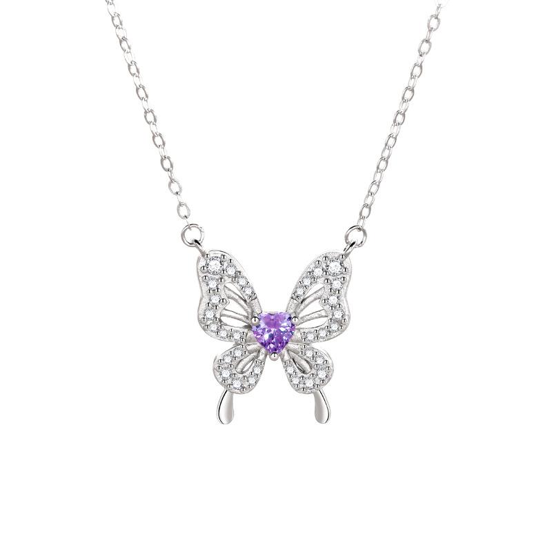 Magic Butterfly Necklace Women's Niche Light Luxury Temperament High-end Design Sense Dream Butterfly Pendant Jewelry