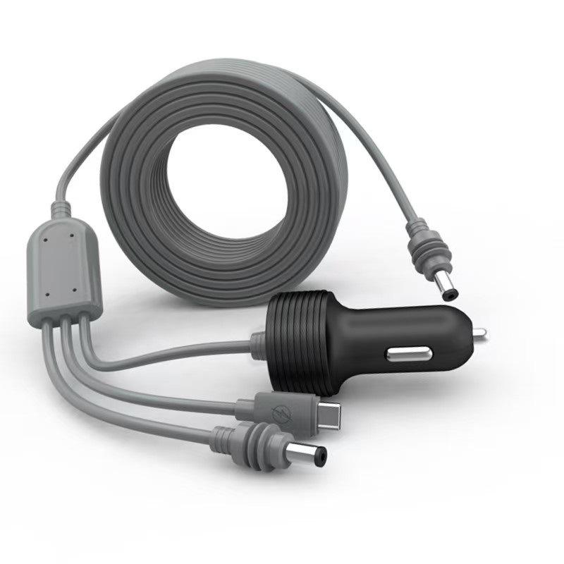 20V DC Waterproof Multi-functional Mini Car Charger with Digital Display & Cigarette Lighter