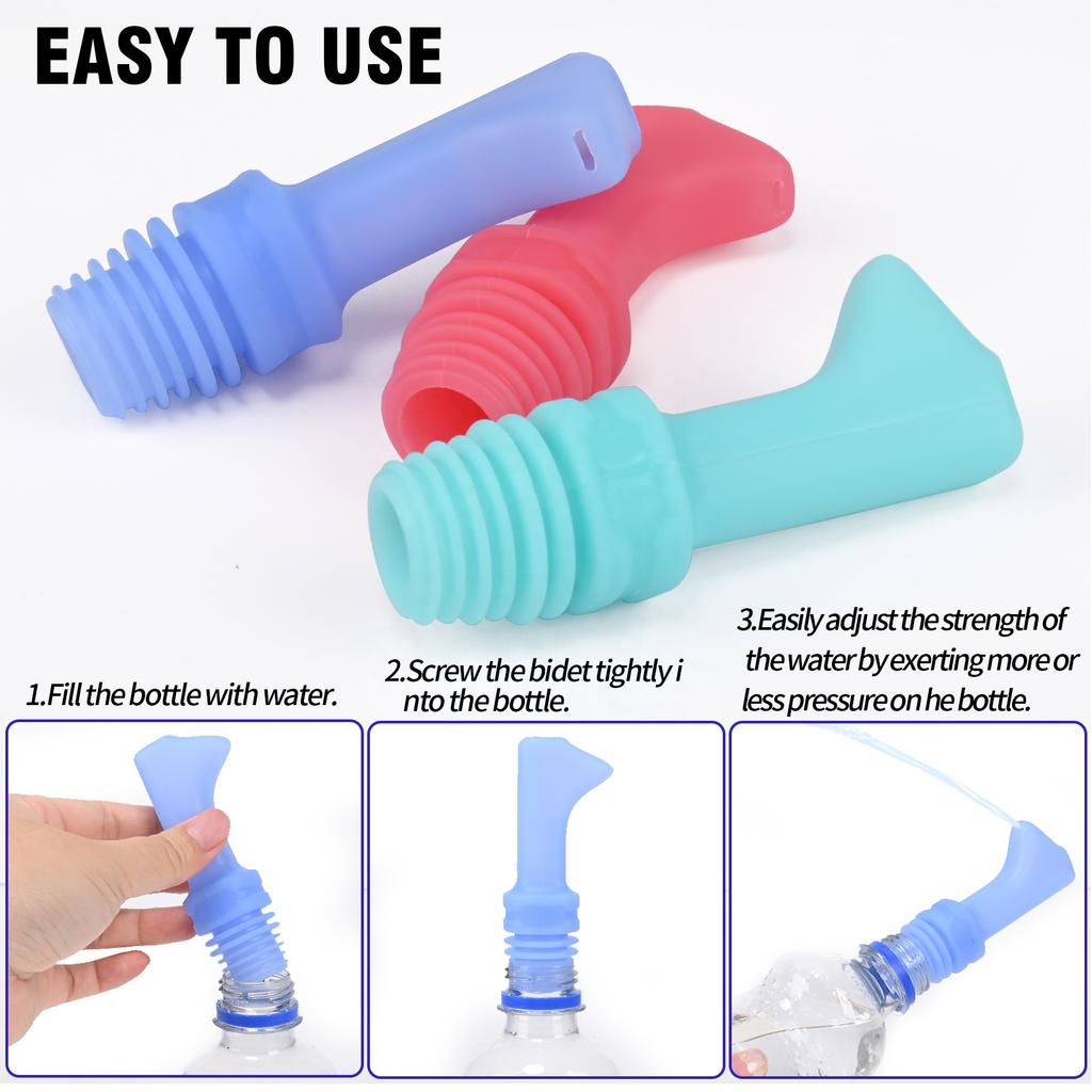 1PCS Pack Portable Bottle Travel Customized Color Abs Compatible With Every Bottle Mini Pocket Siz Portable Bidet