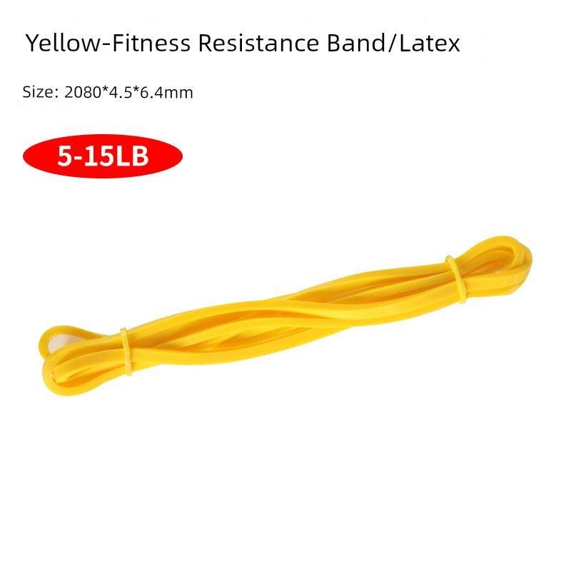 

TPE Elastic Band Resistance Band Strength Training for Men and Women Shoulder Pull-up Auxiliary Special Yoga Tension Strap Latex yellow 6.4mm(5-15LB)
