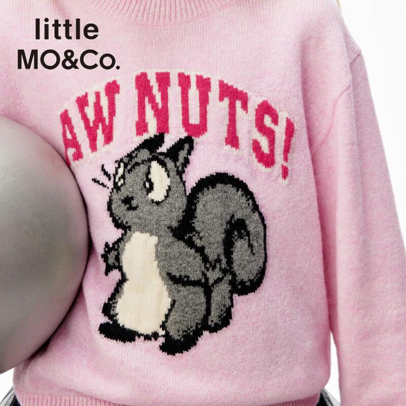 little MO&Co. 100% Wool Kids' Animal Print Sweater