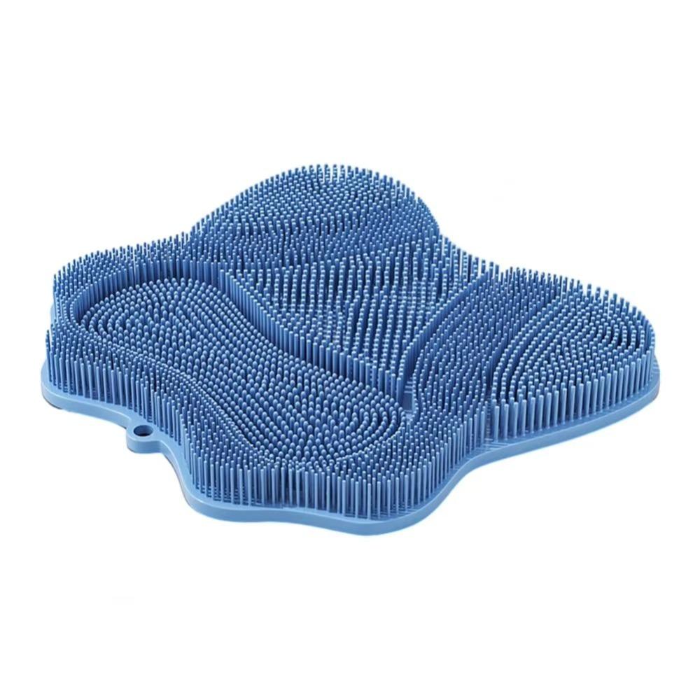 

Мягкая массажная щетка для душа Самоуходная щетка для мытья спины Когтеточка для кошек Настенная наклейка синий