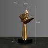 Gift Living Room Antiskid Base Figure Sculpture Desktop Ornaments Abstract Statue Resin Crafts