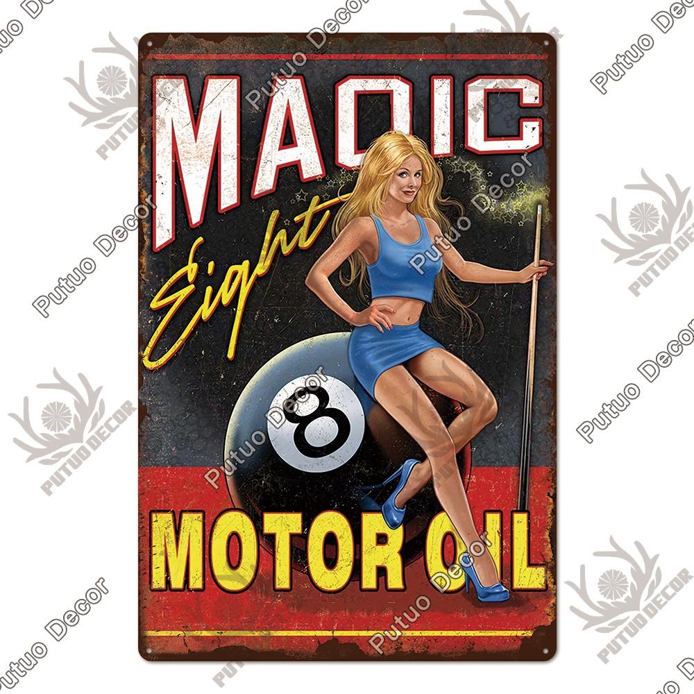 Putuo Decor Vintage Tin Sign Darts Game Metal Plaque Retro Posters for Garage Man Cave Room Home Wall Art Decorations