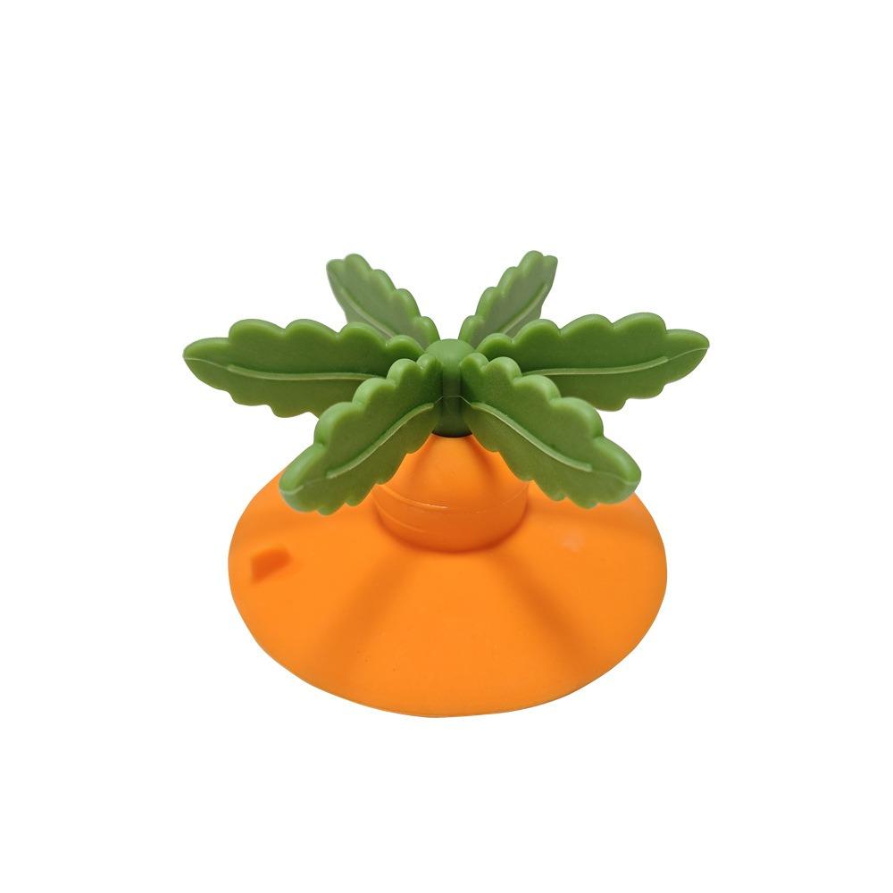 

Fun Shape Pet Bowl Slow Feeder Silicone Pet Slow Food Dispenser Soft Dog Food Separator Cats Orange-M