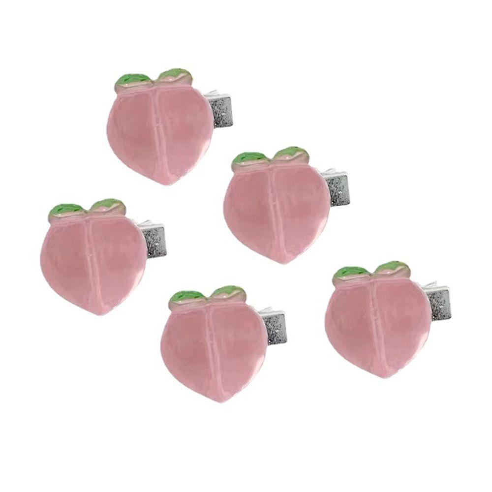 Peach Fashion Design Women Hair Accessories Duckbill Clip Small Side Clip Korean Style Hair Clip