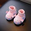 Baby Autumn Cotton Socks Shoes With Nonslip Sole For Toddler Learning To Walk