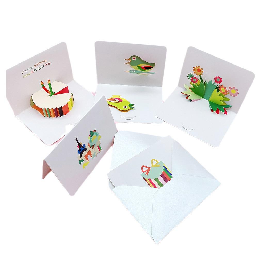Square Pop-Up 3D Thank You Card for Kindergarten Graduation