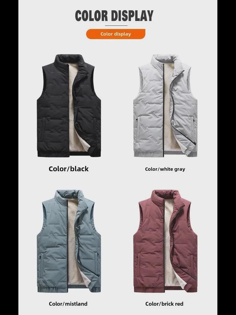 Herren Trendige Verdickte Ärmellose Weste - Warme Herbst/Winter Oberbekleidung Jacke Weste (2022)