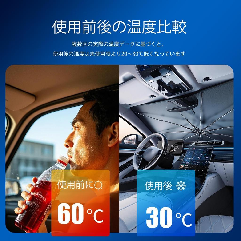 Honda Vezel, RV HEV, Car Sunshade, Auto Sun Shade, 10 Ribs, Folding Rearview Mirror