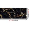 Schwarz Gold Marmor Tapete Marmor Kontaktpapier Vinyl Selbstklebend Abnehmbar Arbeitsplatte Peel and Stick Wandtapete für Renovierung Wand Arbeitsplatte