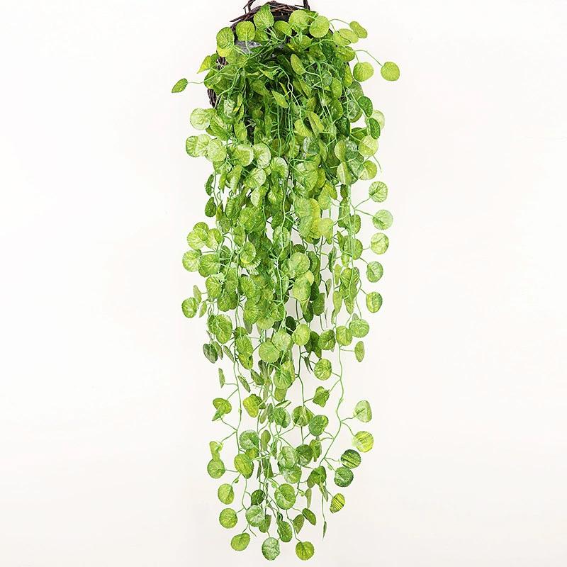 1PC Artificial Plant Outdoor Simulation Plant Wall Hanging Ivy Leaf Home Garden Decoration Silk Leaf Green Plant