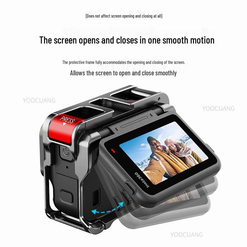 Cage à dégagement rapide magnétique Insta360 Ace Pro pour utilisation verticale/horizontale