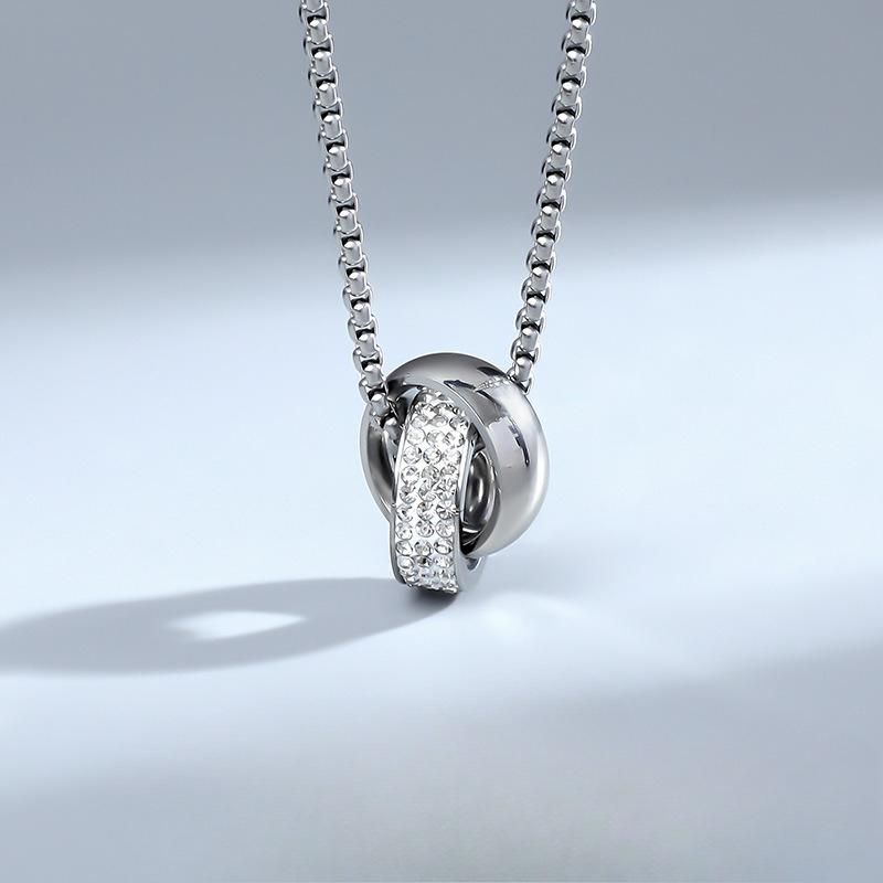 The Necklace Has A Unique Design and Is Versatile for Men. It Is A High-end Accessory with A Titanium Steel Pendant for Men's Necklaces.