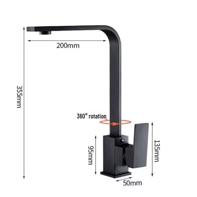 

Кухонний змішувач для раковини TLXT, що монтується на стільницю