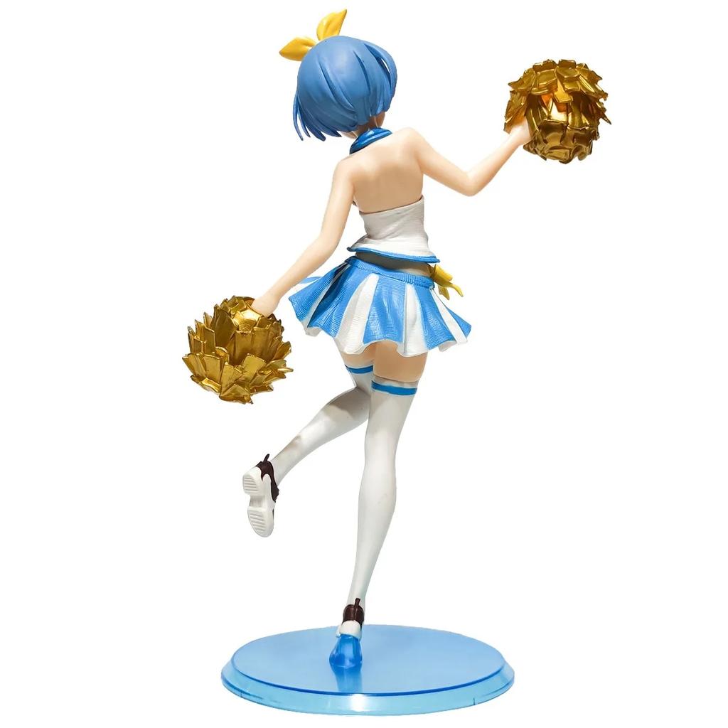 23CM Rem Figure Ram Cheerleading Swimsuit Re Life In Different World From Zero Anime Model Toy Doll Boxed Two Style A PVC Kid Friendly Entertaining