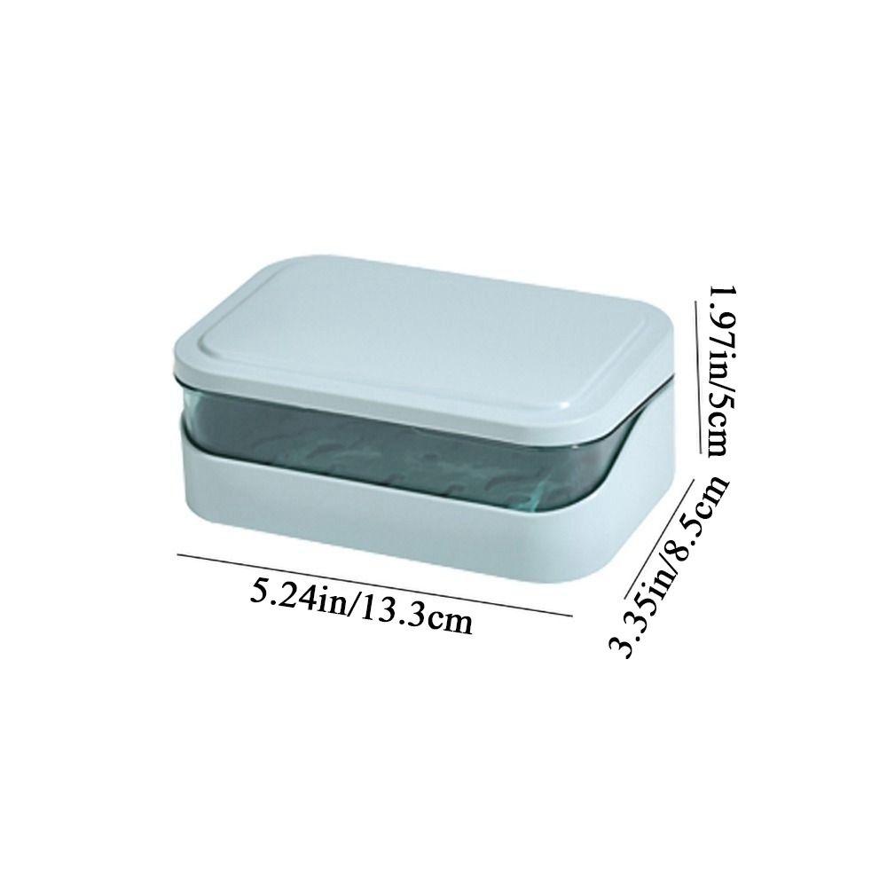 Portable Durable Drain Sealing Dustproof With Lid Soap Container Soap Dish Soap Box Soap Case