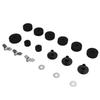 Drum Kit Non Slip Felt Pad Set Wing Nuts Stand Sleeves Cymbal Washers Replacement AccessoriesBlack