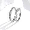 Sterling Silver Starry River Couples' Open Rings: Elegant Luxury Design with Zirconia Stars for Men and Women.