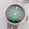 Used SEIKO Manual Wind Ladies Green Dial Junk