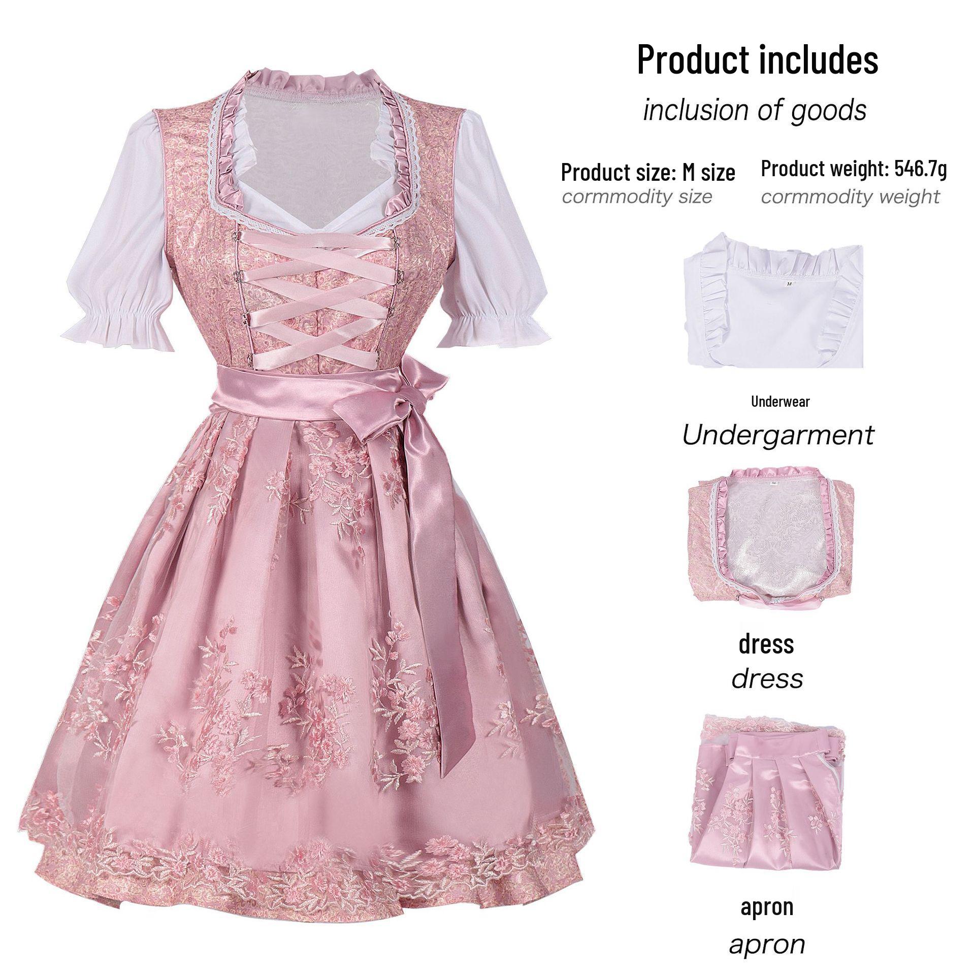 Bavarian Beer Festival Costume: Plus Size Lace Dress XXL