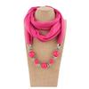 Necklaces Neckerchief Solid Color Jewelry Shawl Fashion Head Scarf  Women