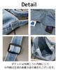 Riaminy Shoulder Bag, Crossbody Bag, Denim, for Men and Women, Tote Bag, Mother's Bag, Eco Bag, Adjustable, Fits A4 Files, Large Capacity,