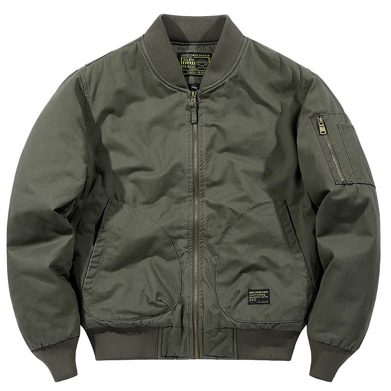 

Air Force Thickened Cotton Baseball Jacket - Military Style Workwear Coat XL