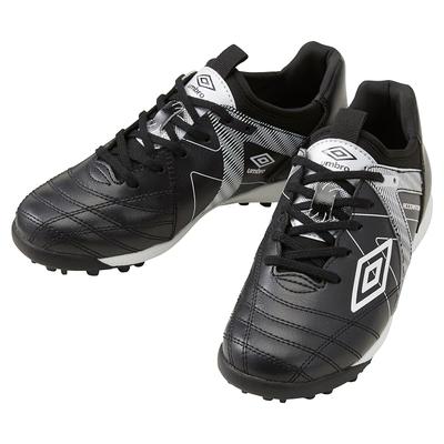 [Umbro] Soccer Athletic Shoes Accelerator JR Wide - Flexible, Cushioned, Responsive - Suitable for School, Juniors, Kids, Children UF5SFCT2J, BKWH,