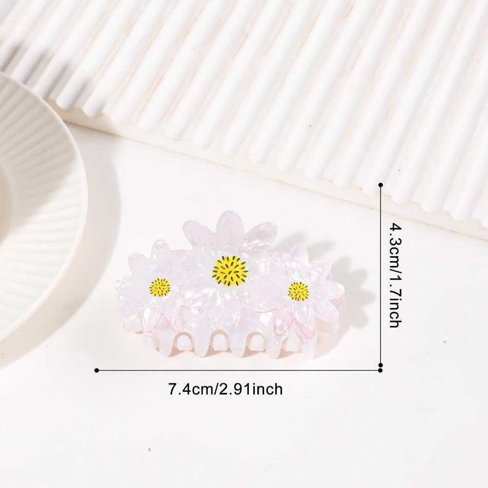 

Cartoon Hair Jaw Clips Brown Nonslip Hair Clamps Coffee Cup Croissant Red Rose Design Acrylic Medium Acetate Hair Barrette