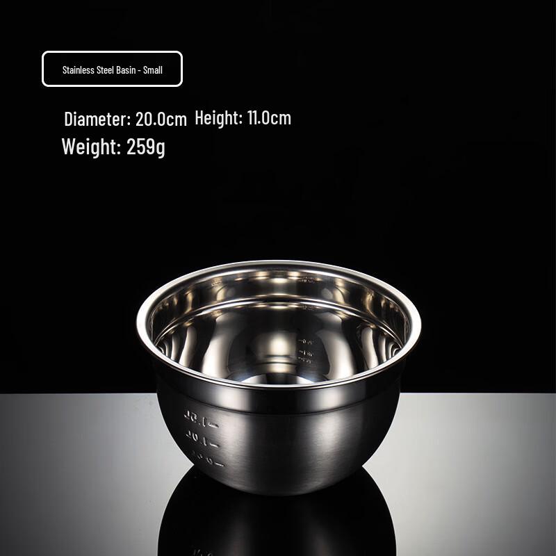 

304 Stainless Steel Mixing Bowl Set with Scale