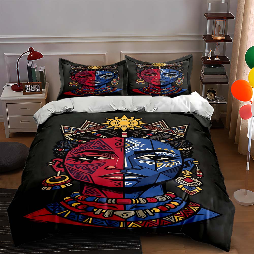 

Bold, geometric, vibrant. Bedding Duvet cover sets Duvet covers Pillowcases gifts (1 * Duvet Cover 2 * Pillowcases, without duvet insert) 135x200cm