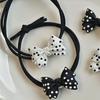 Women Hair Rope Dot Hair Bows Elegant Hair Clip Lady Barrettes Hair Style Clip
