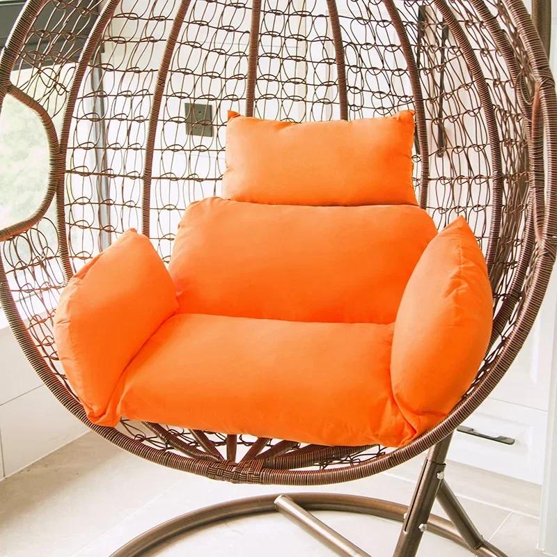 High Quality Outdoor Beach Chair Pad Hanging Egg Basket Swing Cushions Garden Rattan Basket Modern Patio Swing Chair Cushion