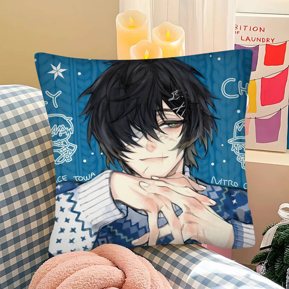 

pc SSlow Damage Towa Pillow Case Fashion Square Pillowcase Bedroom Sofa Room Ins Decoration Leisure 40x40 cm