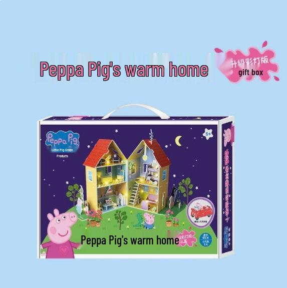 Peppa Pig 3D Puzzle for Kids - DIY Handmade Intellectual Toy for Ages 6+
